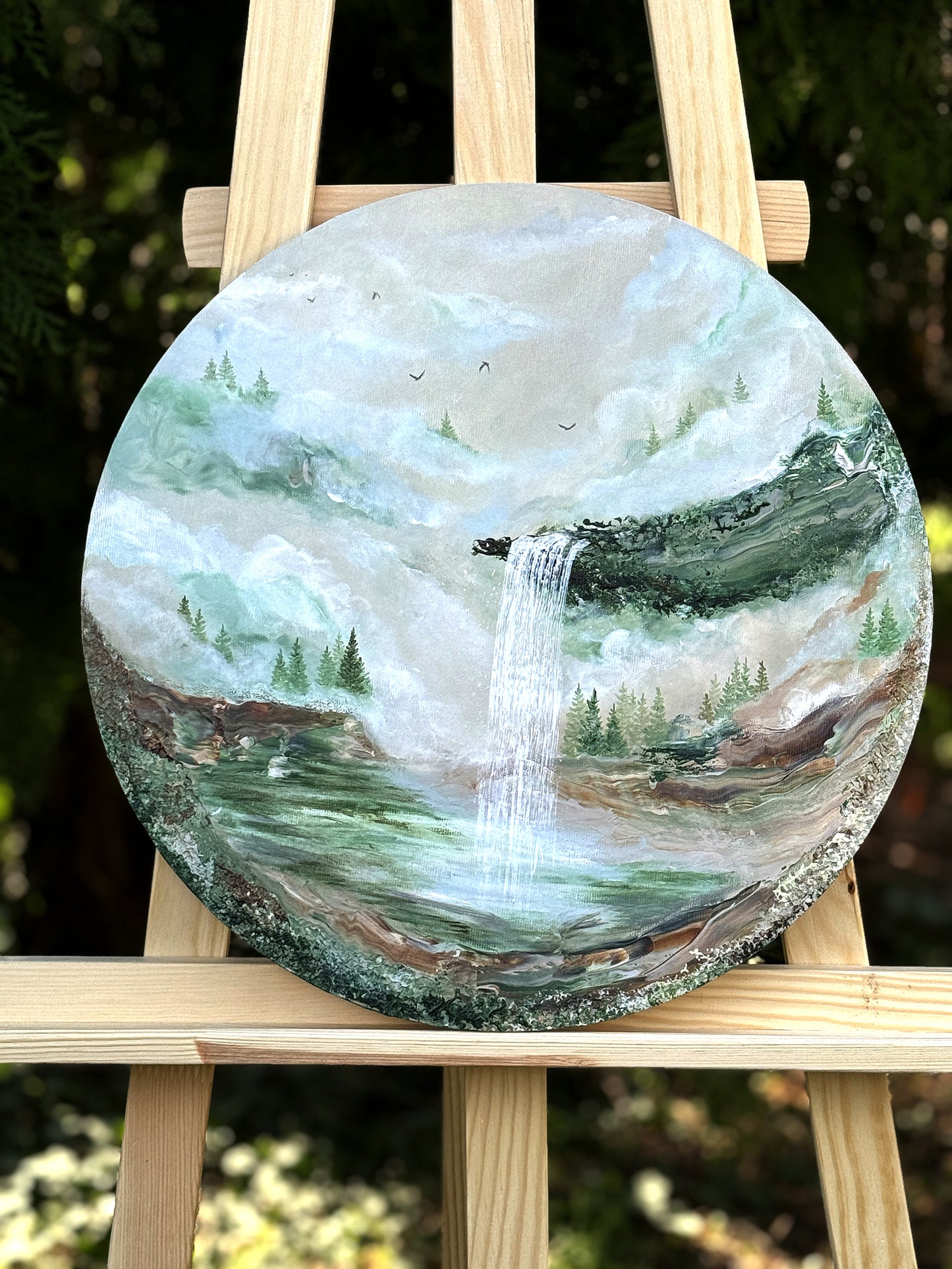 Terra (small) 40cm round canvas