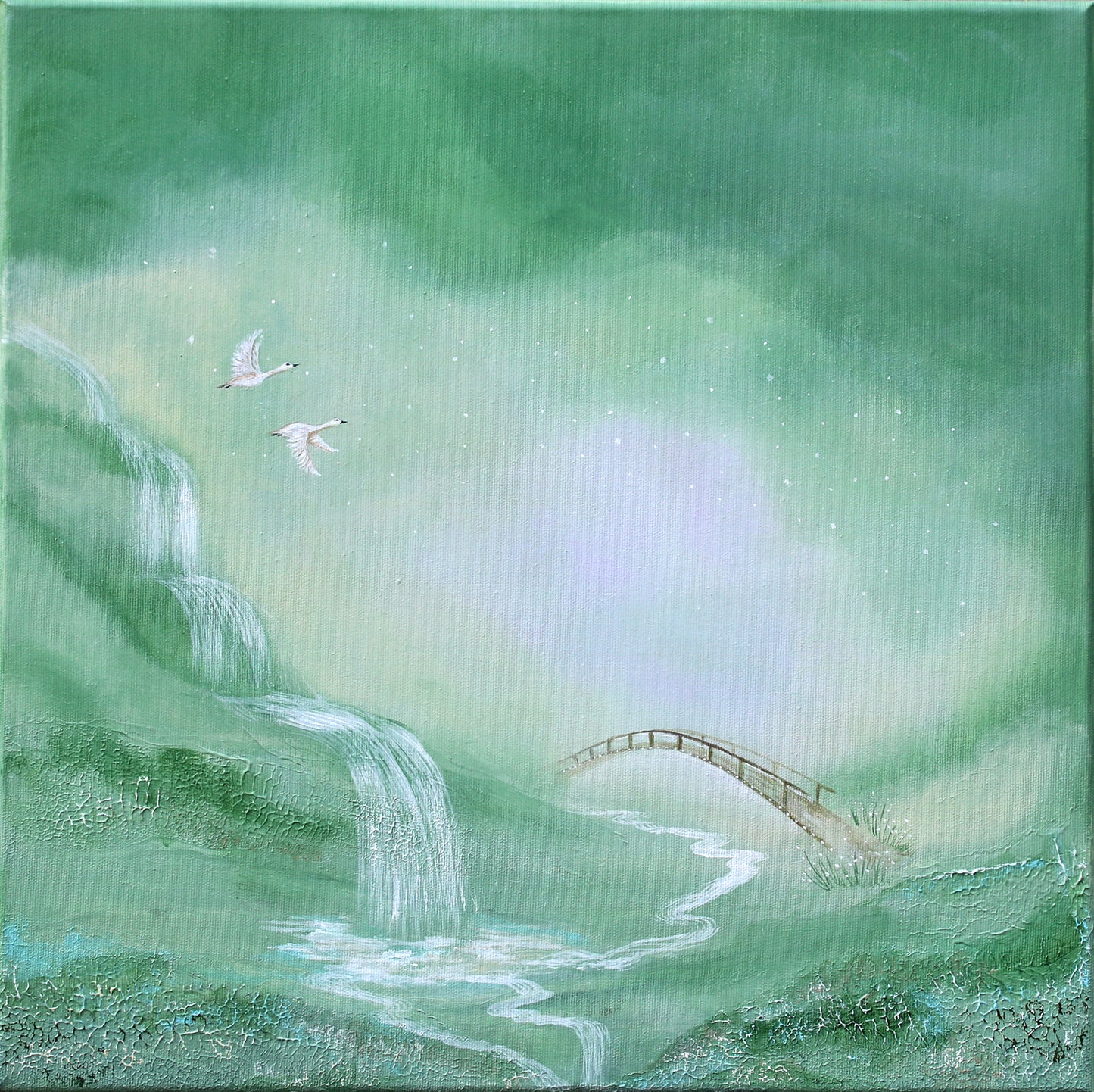 Veil of streams 50x50cm