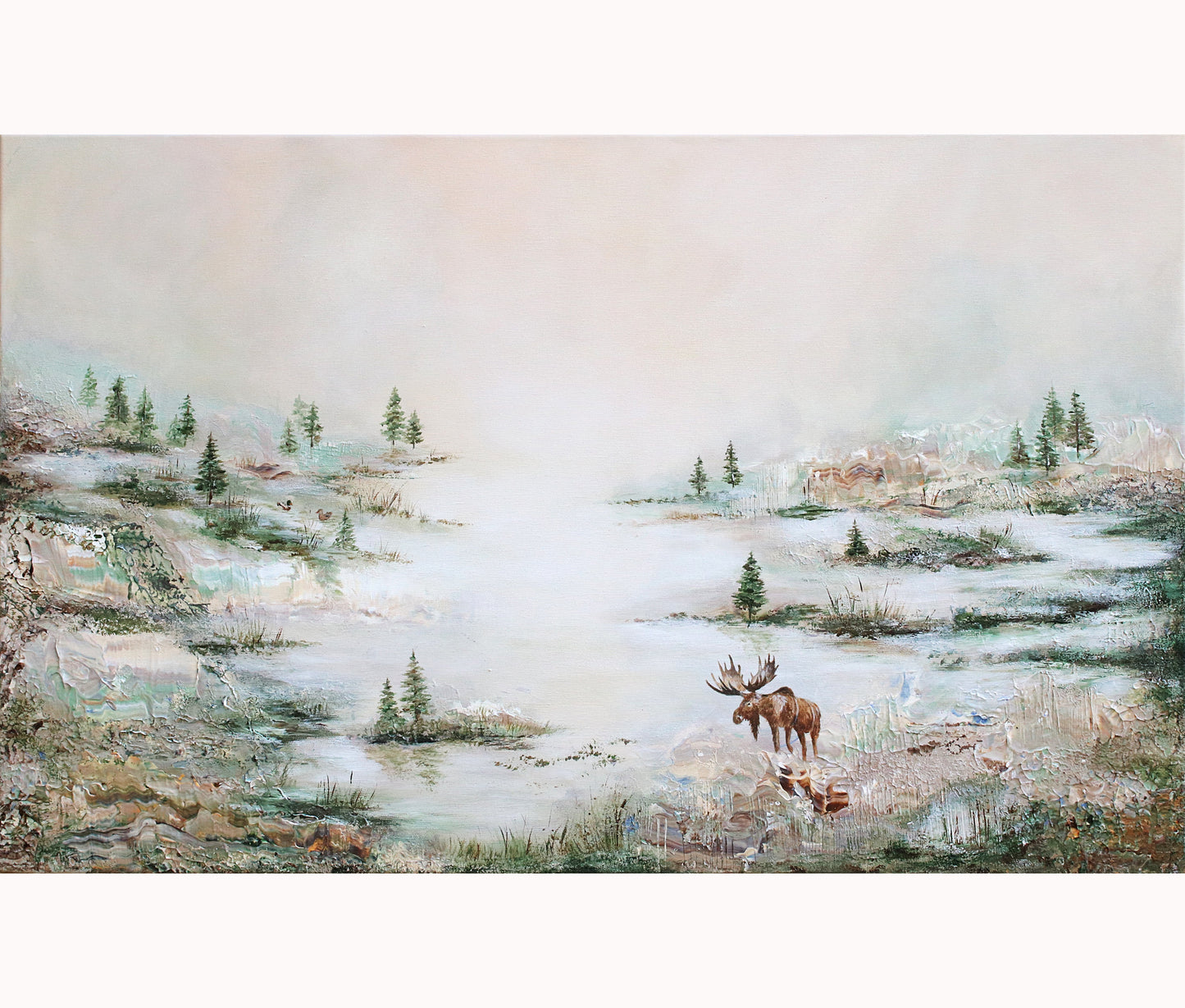 The Elk´s Marshland Reverie 50x80cm