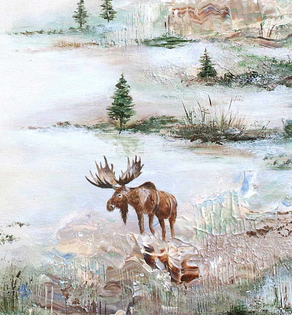 The Elk´s Marshland Reverie 50x80cm