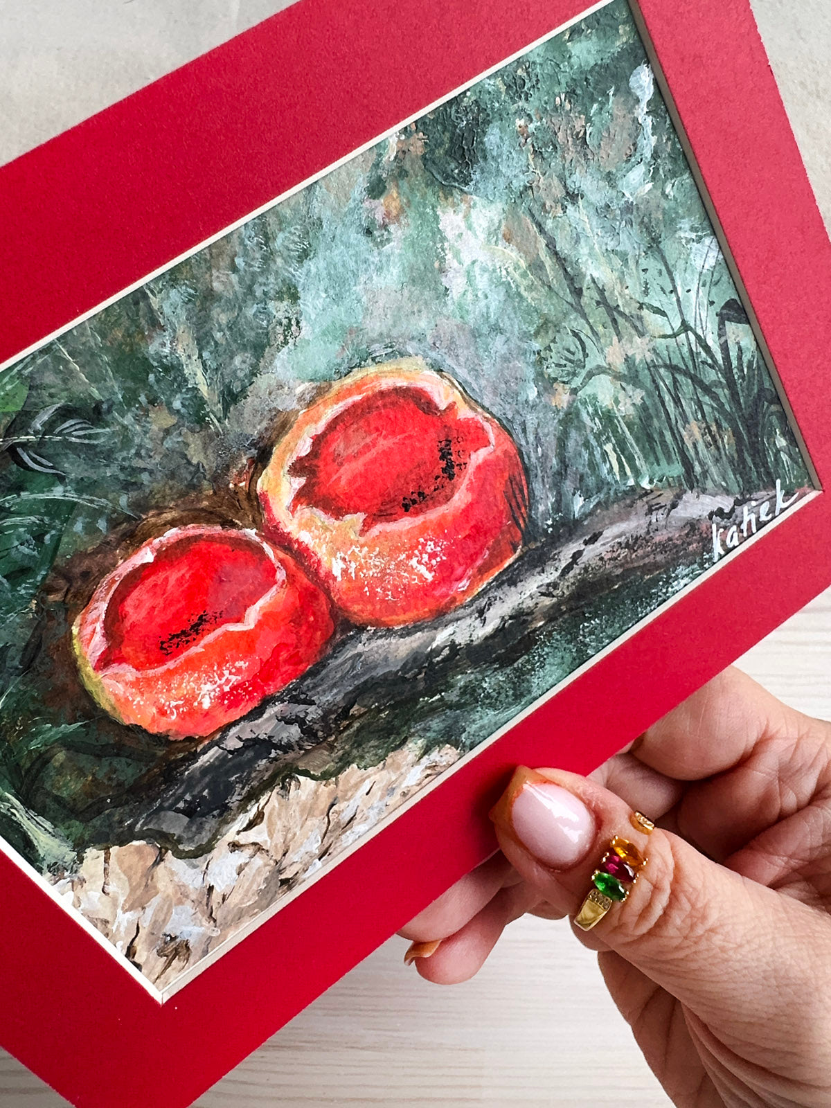 Scarlet Elf Cap Mushrooms