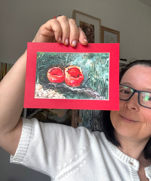 Scarlet Elf Cap Mushrooms