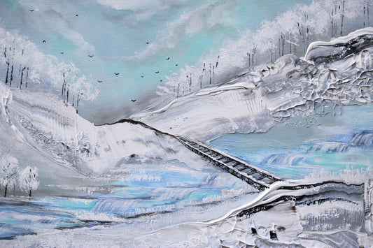 Through the snow 60x40cm