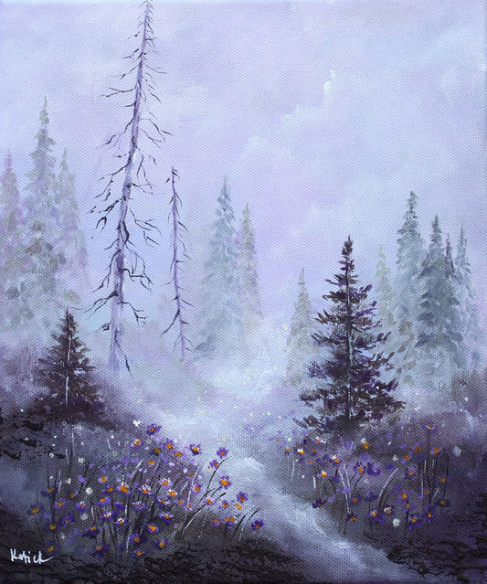 Twilight flowers 25x30cm