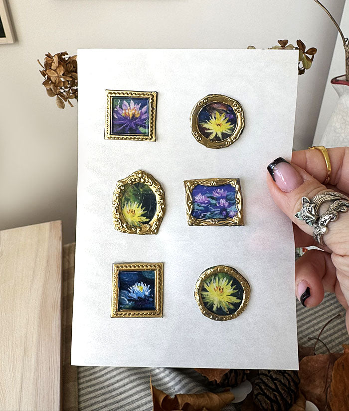 Lily Ponds Full Handmade Sticker Sheet - Pack of 6