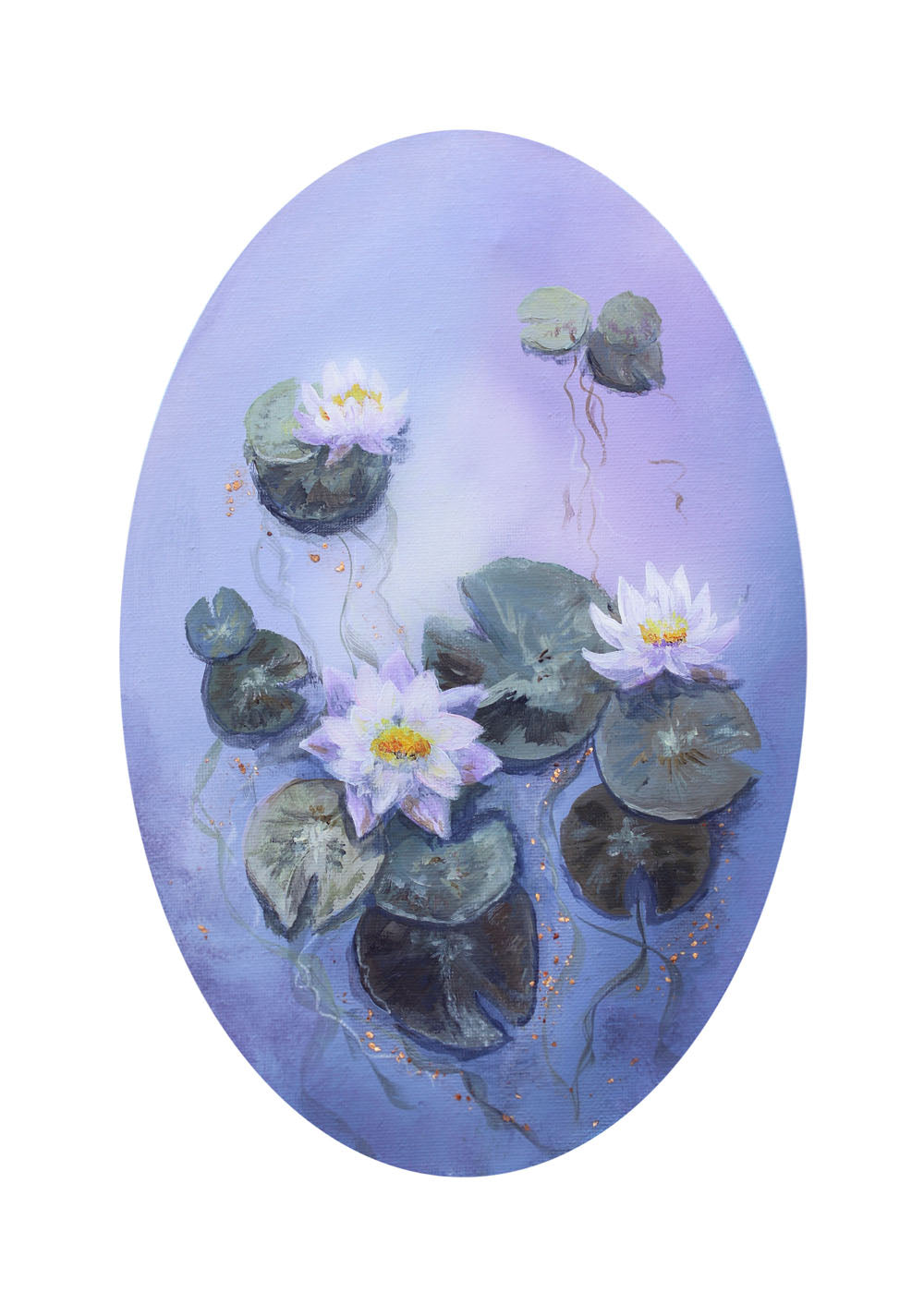 The Pond Keeps Its Treasures (in blue) - Print