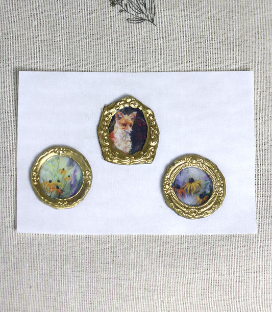 Autumn Flowers Wax Seals Sticker - Pack of 3