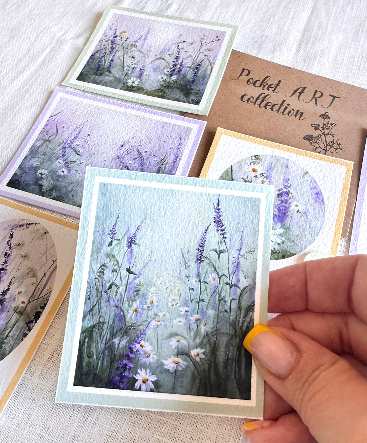 fine art prints collection of small wildflower paintings
