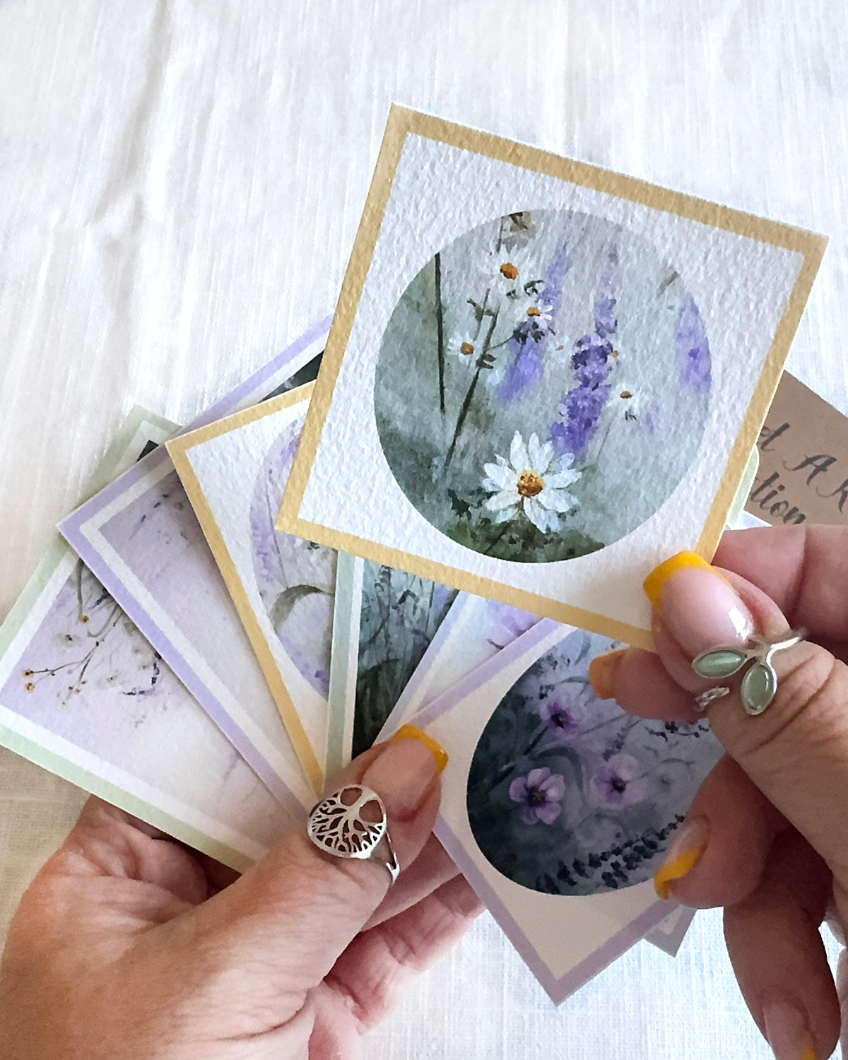 Fine art print collection of pocket tiny paintings