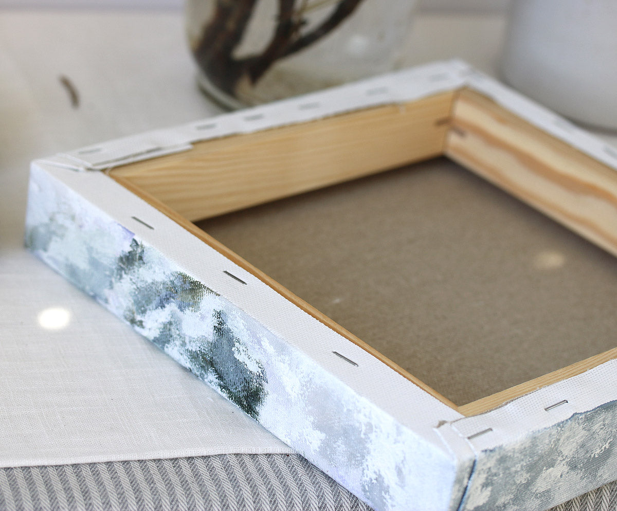 Fox in snowy landscape original painting