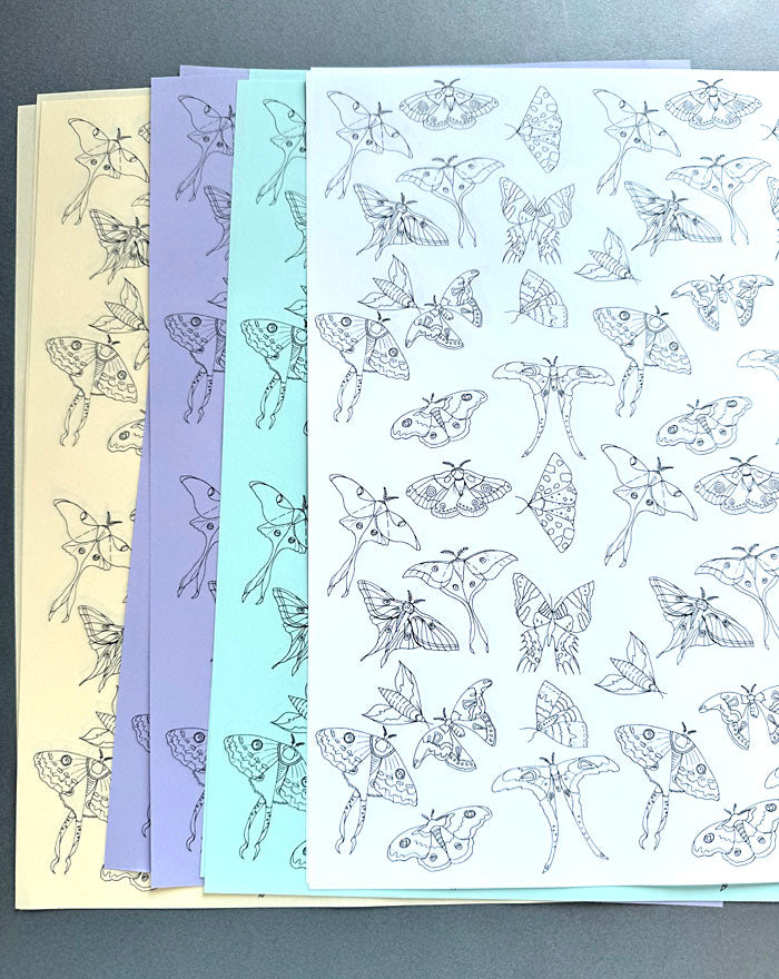 Moth Pattern - Printable Paper Design