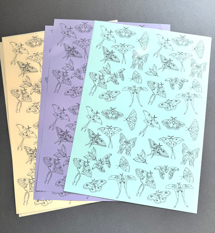 Moth Pattern - Printable Paper Design