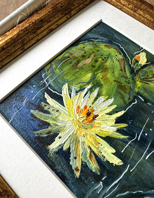 Golden Water Lilies - September Artist Diary