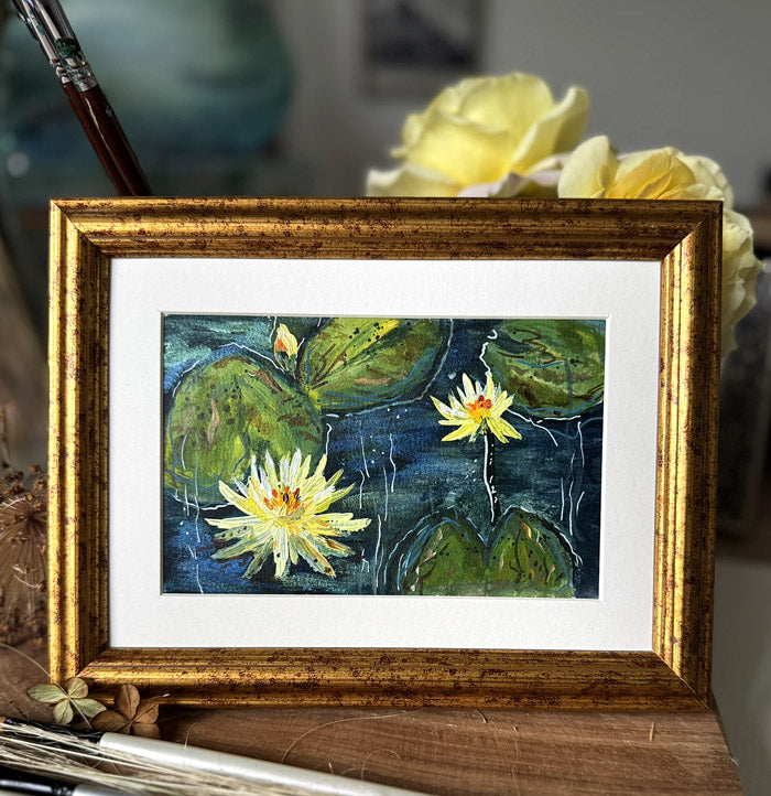 Golden Water Lilies - September Artist Diary